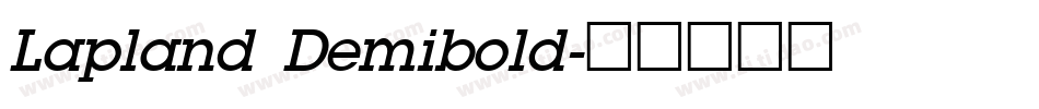Lapland Demibold字体转换